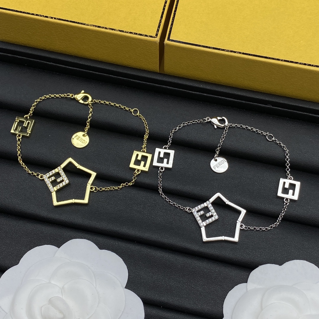 Fendi Jewelry Bracelets Star Hollow Design