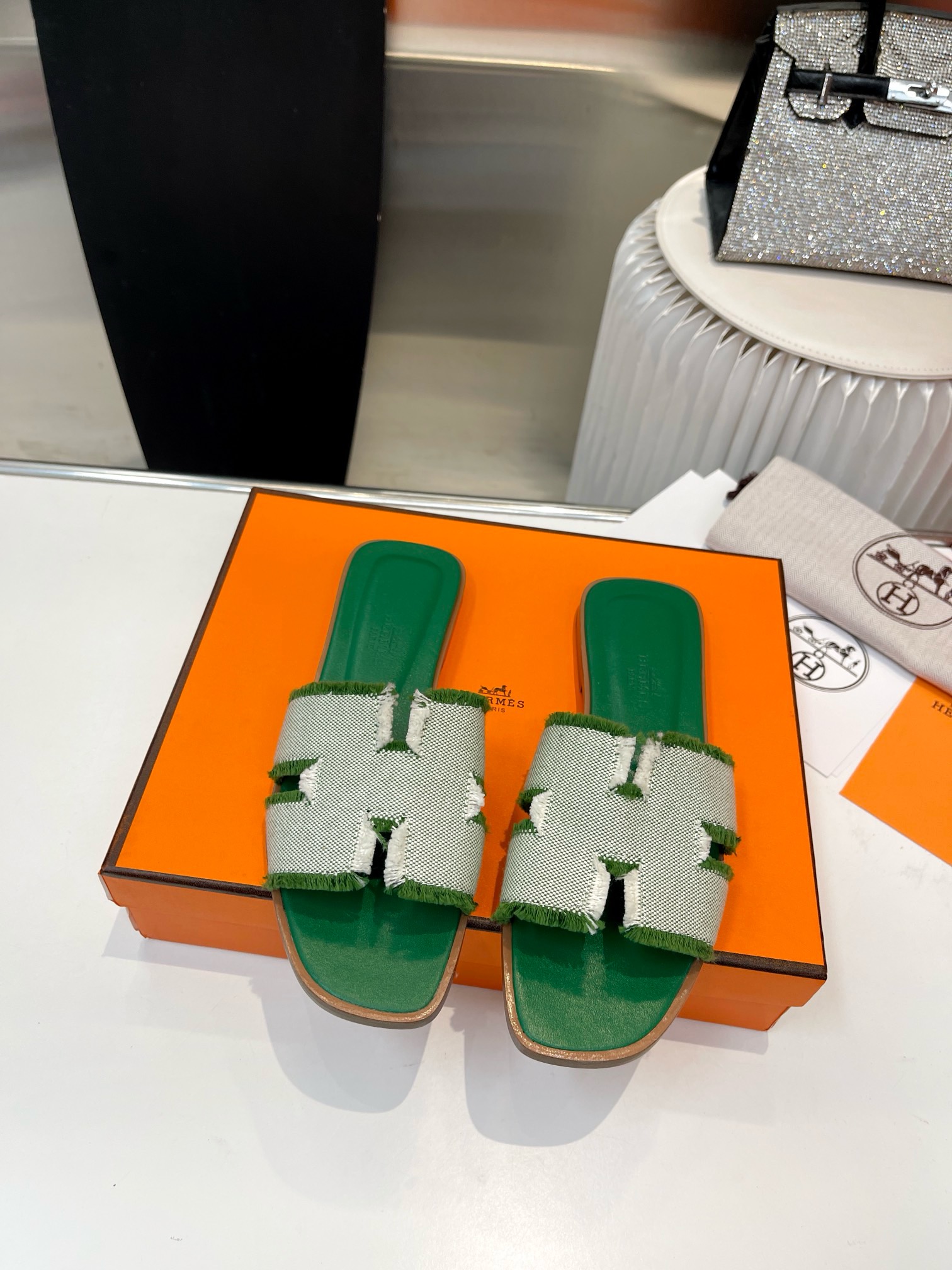 Hermes Shoes Slippers  Oran Leather Shoe
