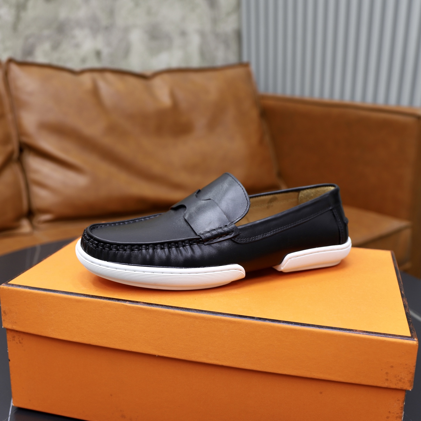 Hermes Shoes Leather Shoes Cowhide
