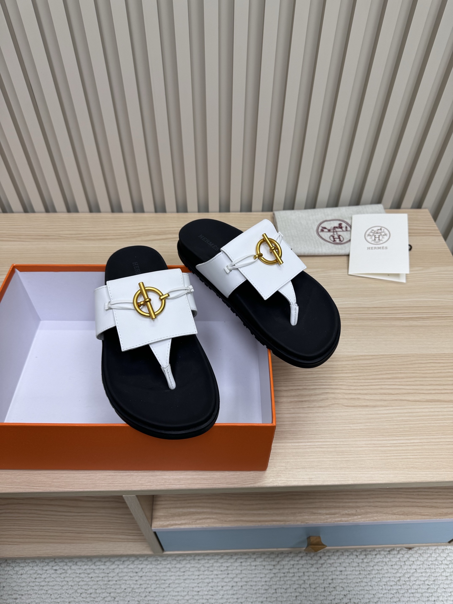 Hermes Shoes Clip on slippers for couples