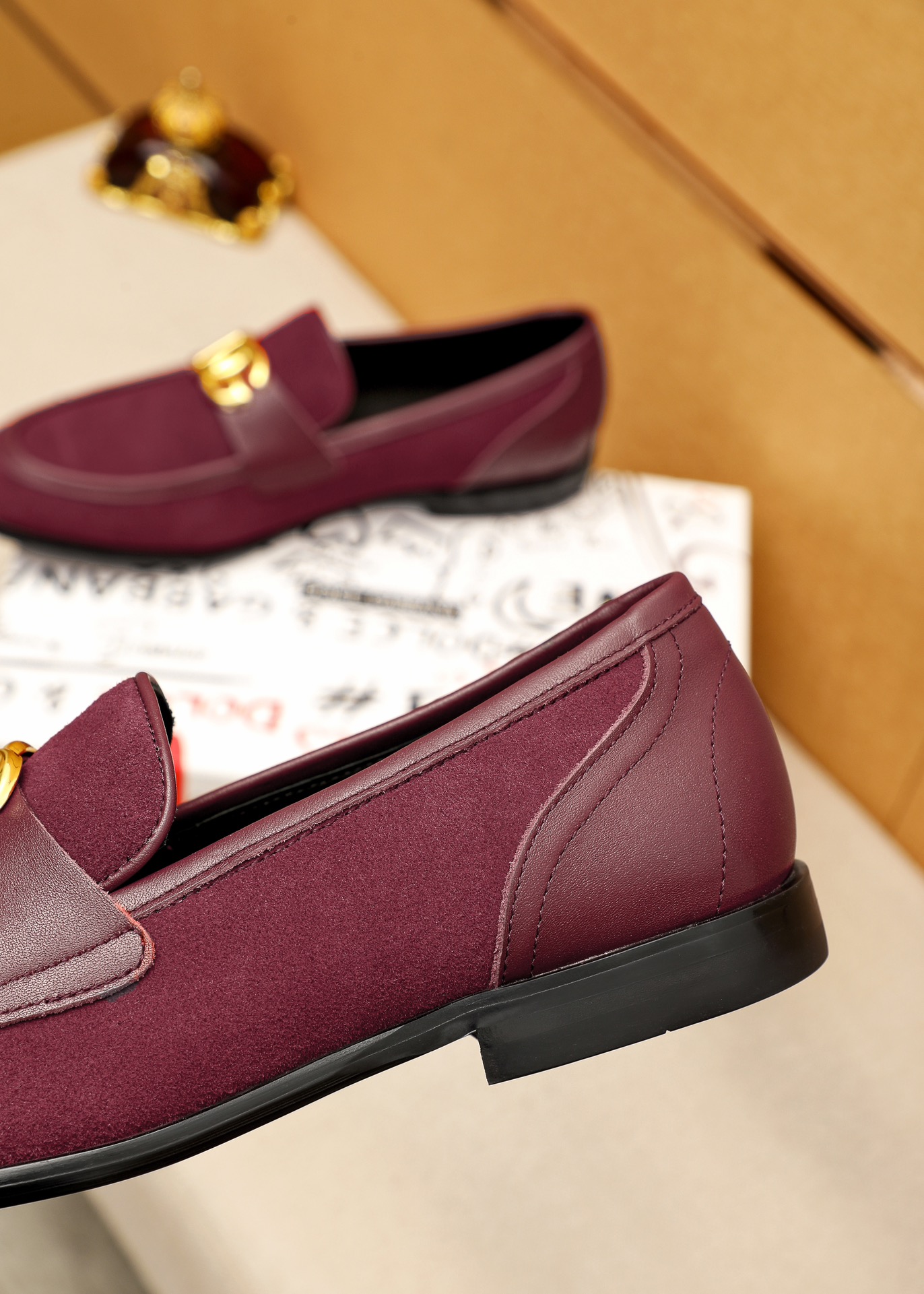 D&G Shoes Leather shoes Imported Top-Grain Cowhide