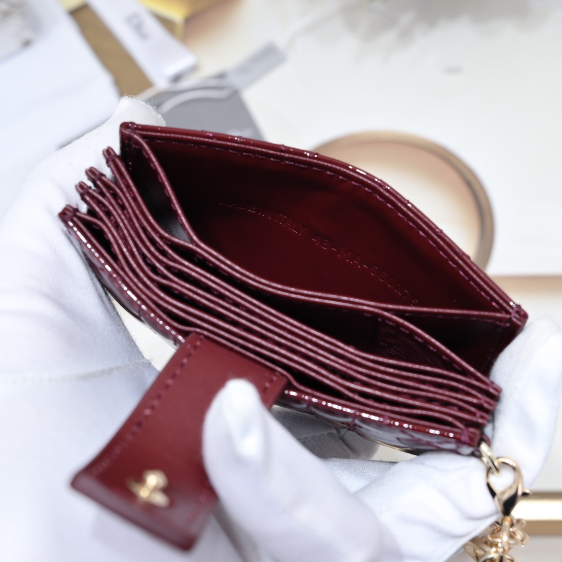 Lady Dior 5-Gusset Card Holder 10A+ top quality S0178 LM091 10.4cm
