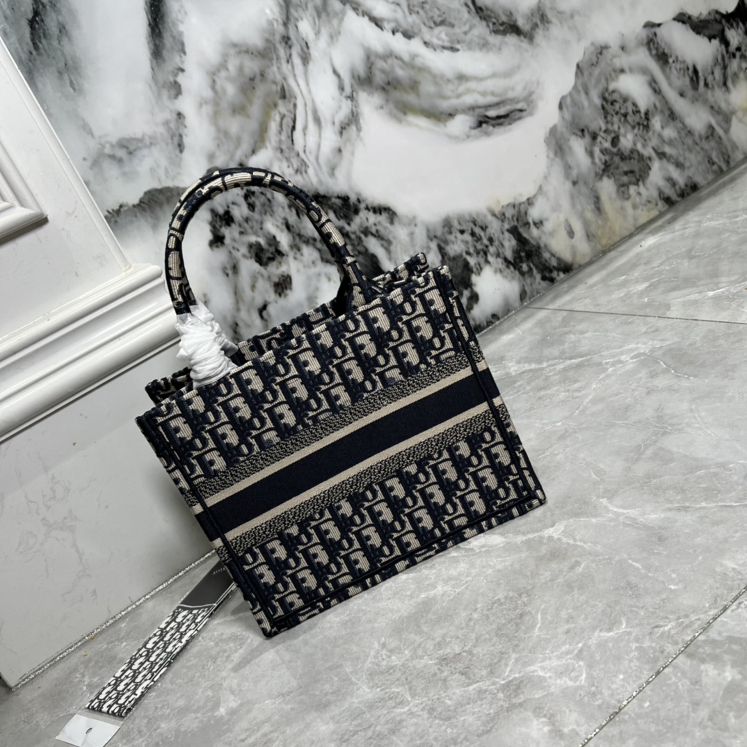 10A + top quality Small Dior Book Tote 0175 XB012 26cm