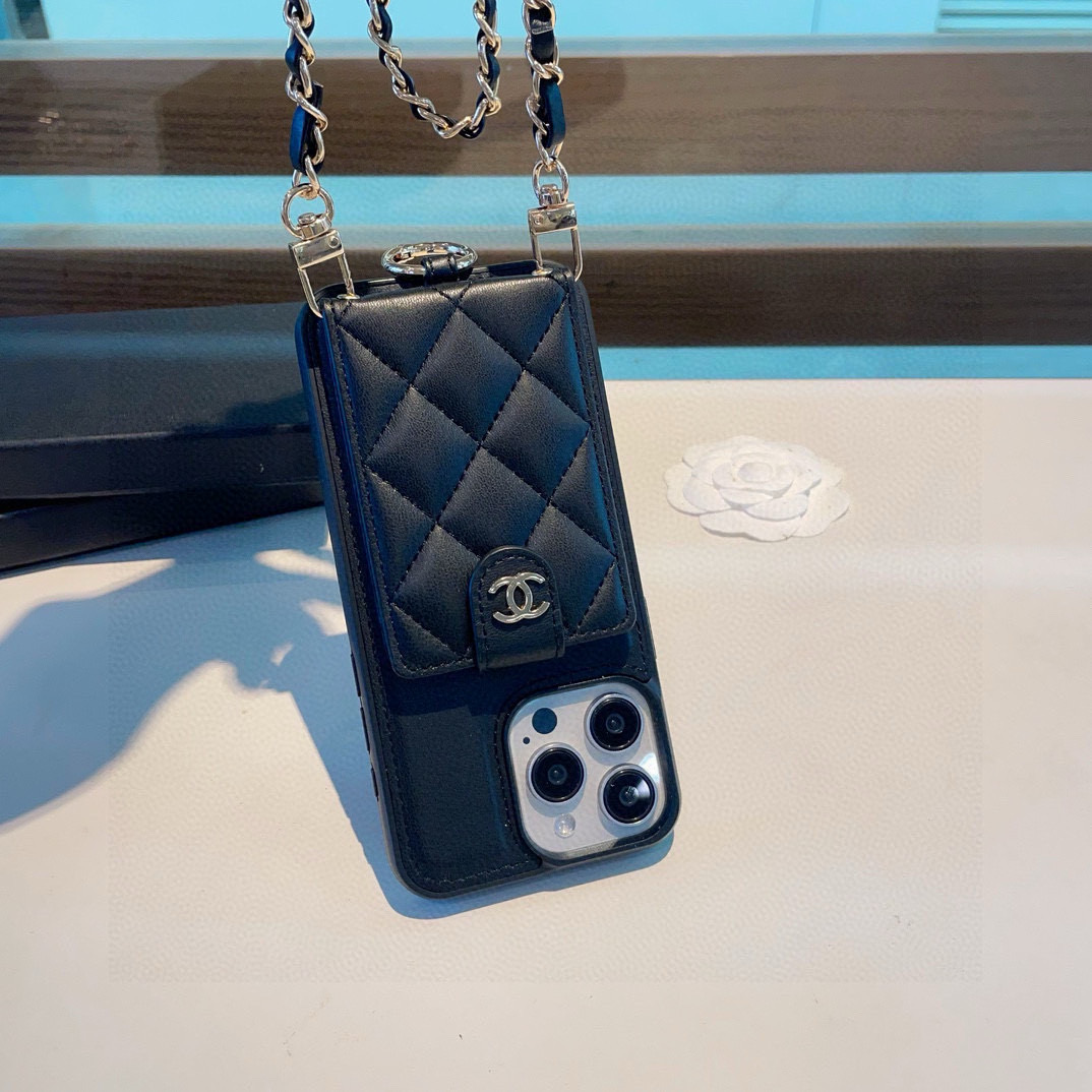 Chanel Phone Case Ring Buckle Crossbody Phone Case Accessories
