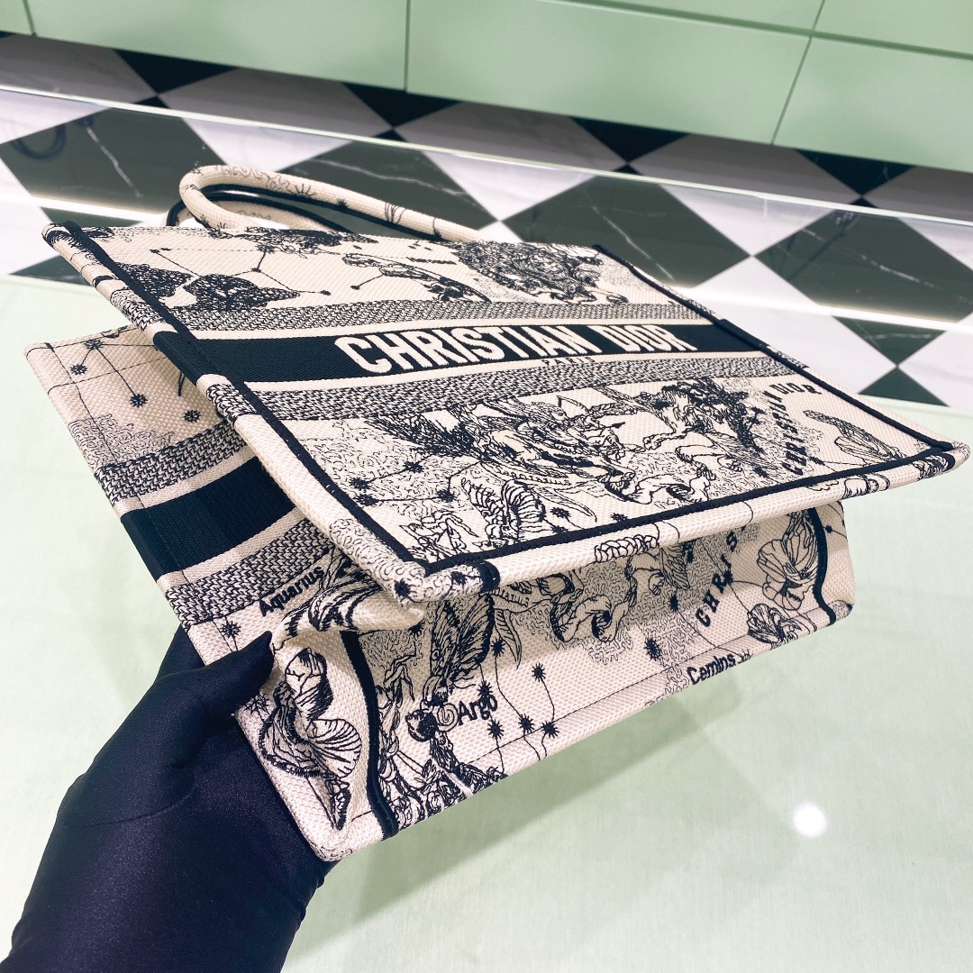 10A + top quality Medium Dior Book Tote 1296 DLAM022 36cm