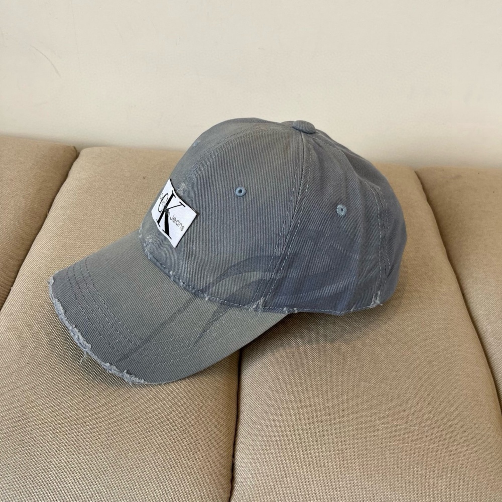 CK Hat Washed Patterned Distressed Baseball Cap Accessories