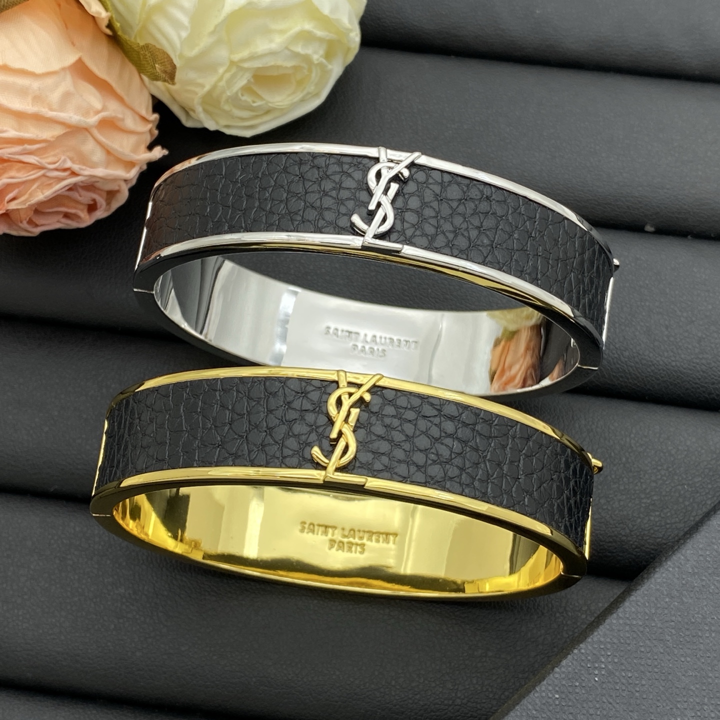 Saint Laurent Jewelry Bangle Small Letter Design