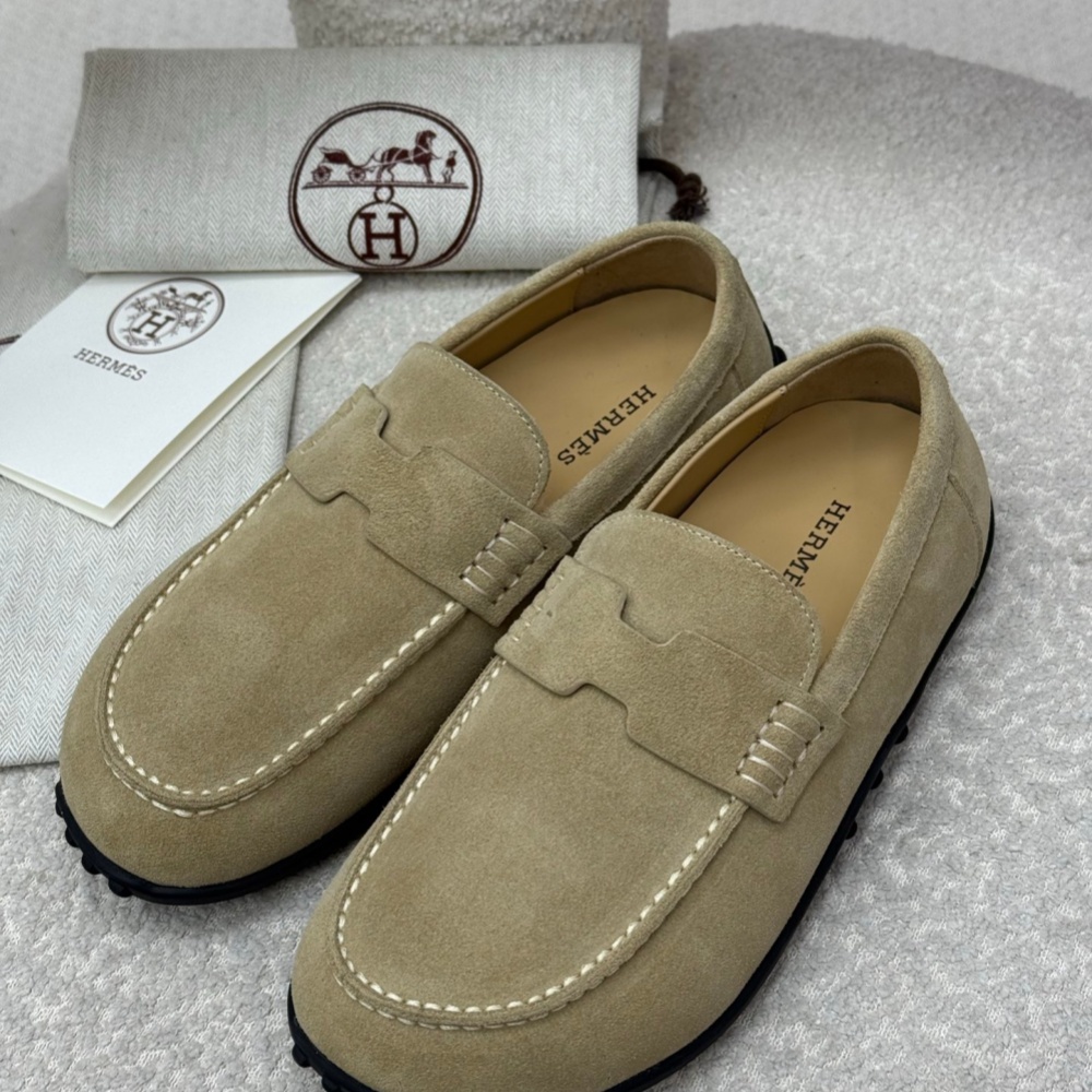 Hermes Shoes Loafers Cowhide