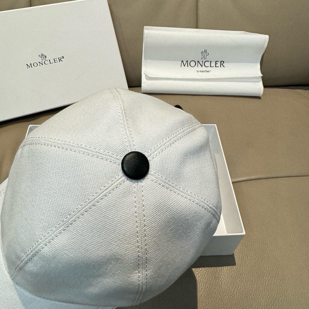 Moncler Hat Baseball Cap With Side Logo 56cm Accessories