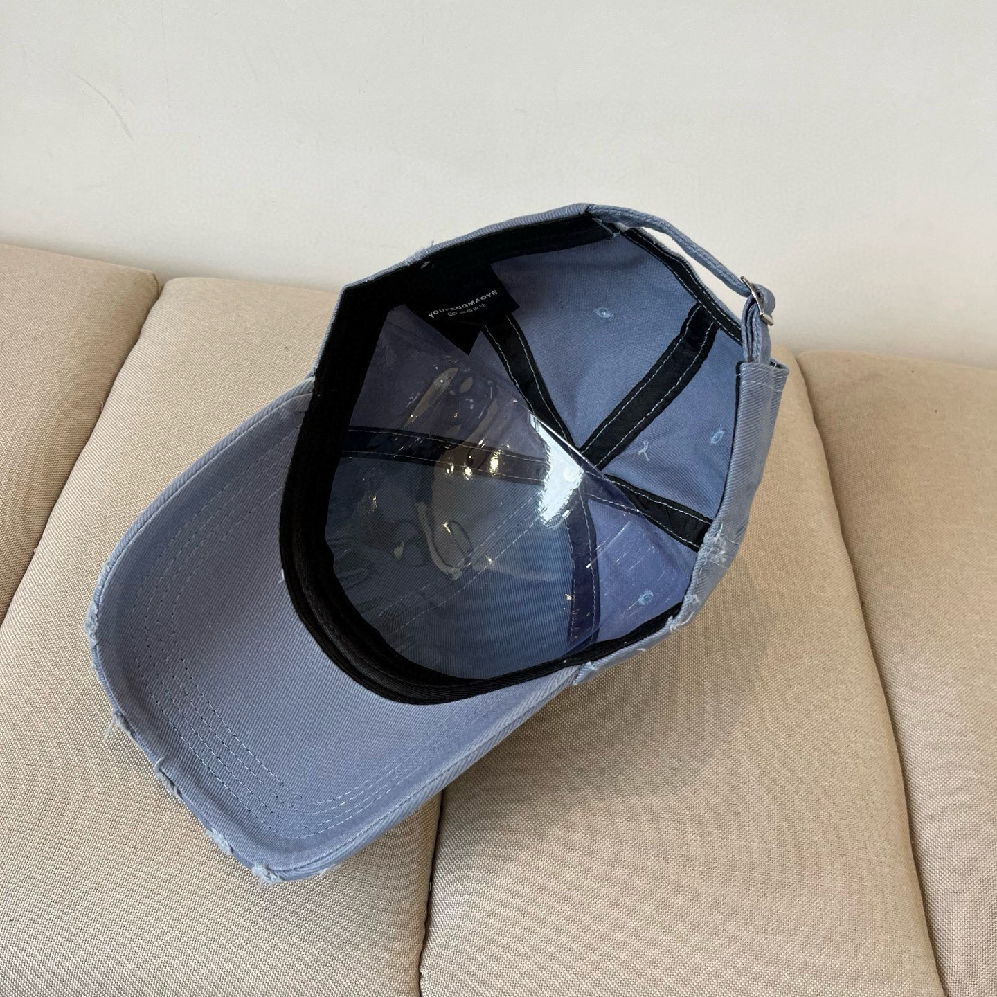 CK Hat Washed Patterned Distressed Baseball Cap Accessories