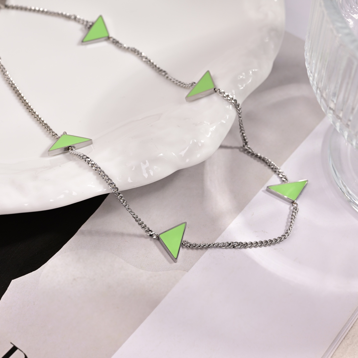 Prada Jewelry Necklace Triangle necklace
