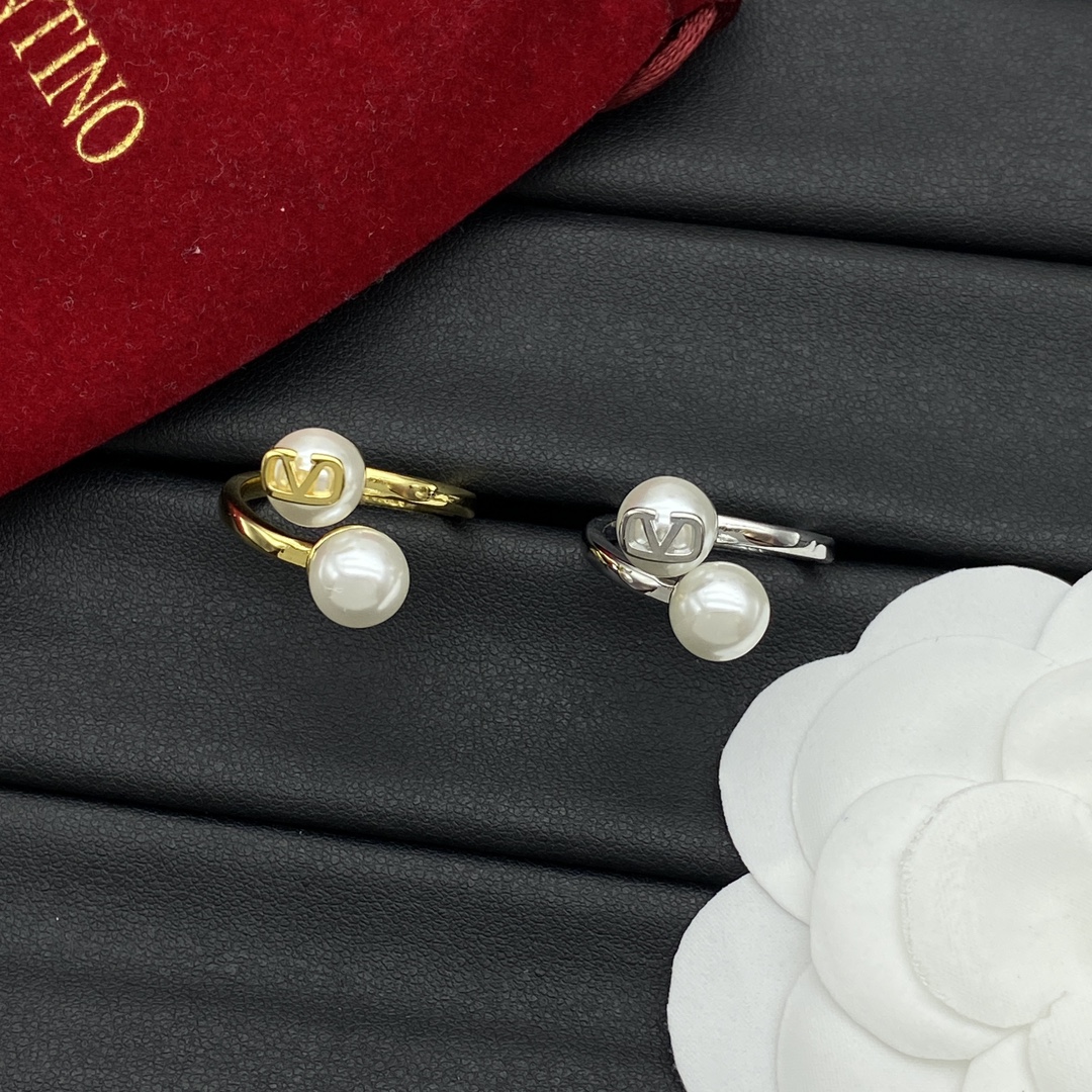 Valentino Jewelry Rings Pearl Adjustable Ring