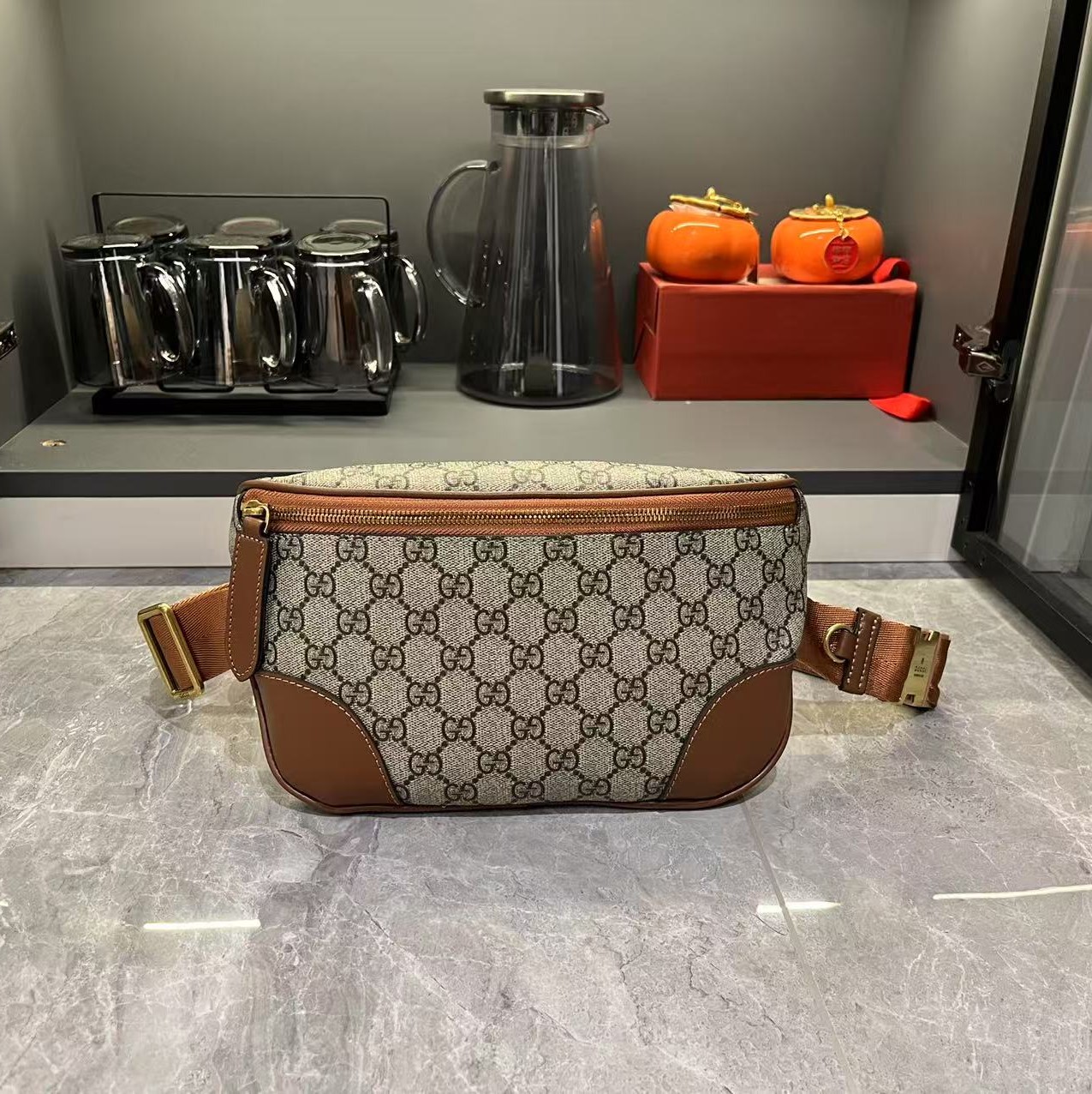 Gucci Emblem Fanny Pack 821162