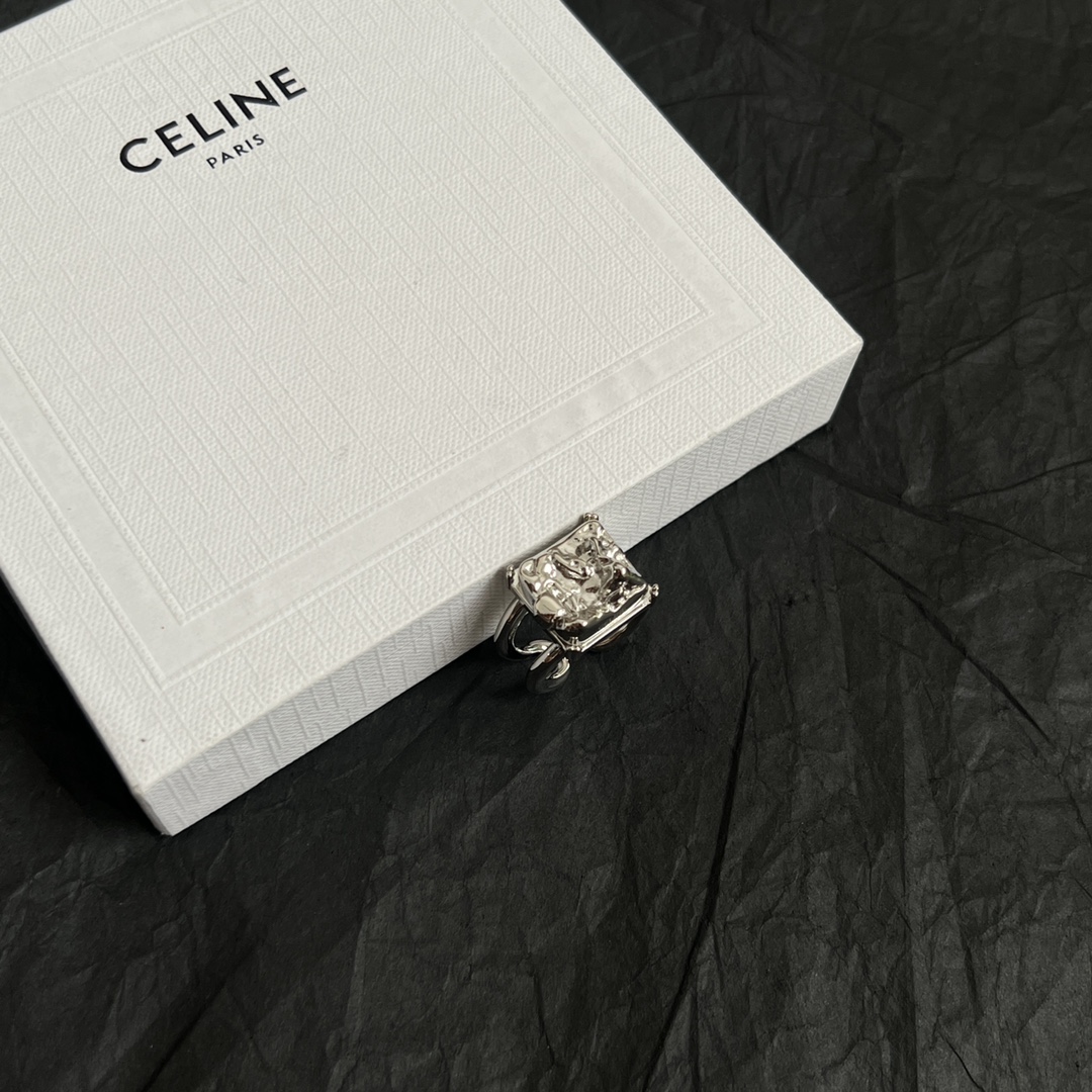 Celine Jewelry Rings Irregular Opening Ring