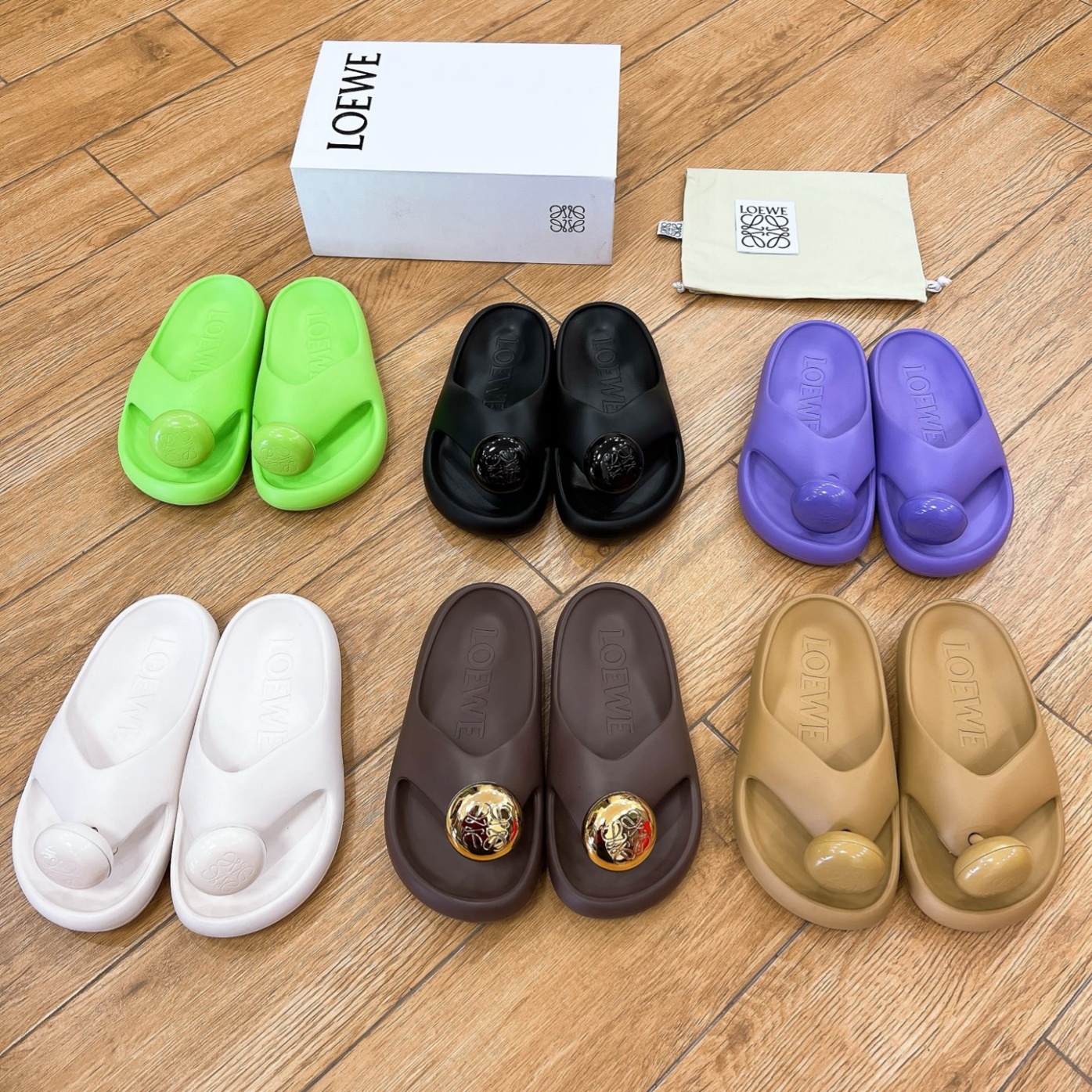 Loewe Shoes Ease Bubble clip on slippers