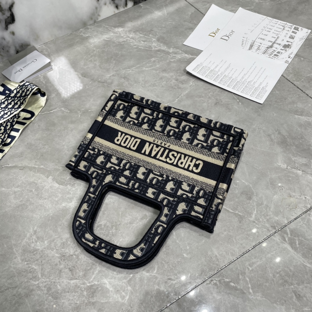 10A + top quality Mini Dior Book Tote 0175 XB041 23cm