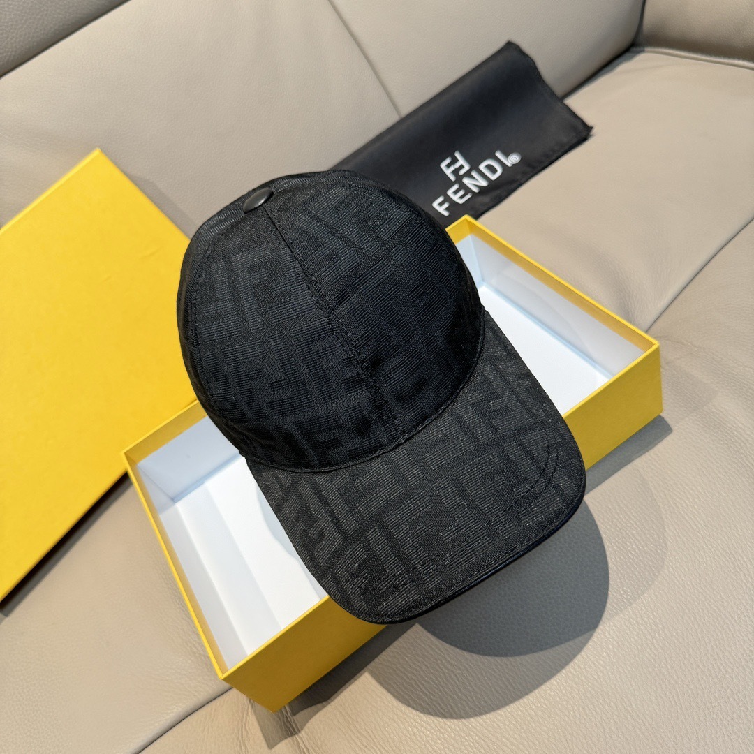 Fendi Hat Double F Jacquard Baseball Cap Accessories