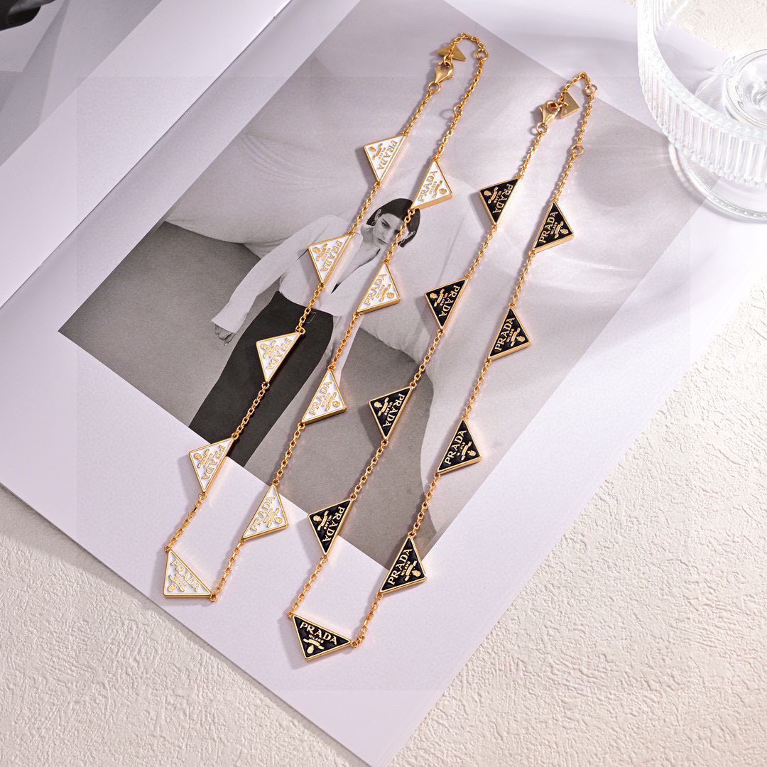 Prada Jewelry Necklace Triangle suit