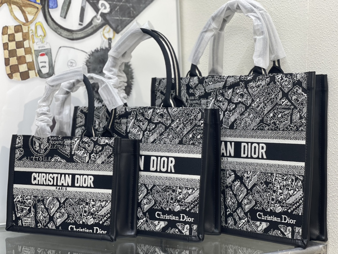 10A + top quality Dior Book Tote With Strap 0175 LM022042062 26-41cm