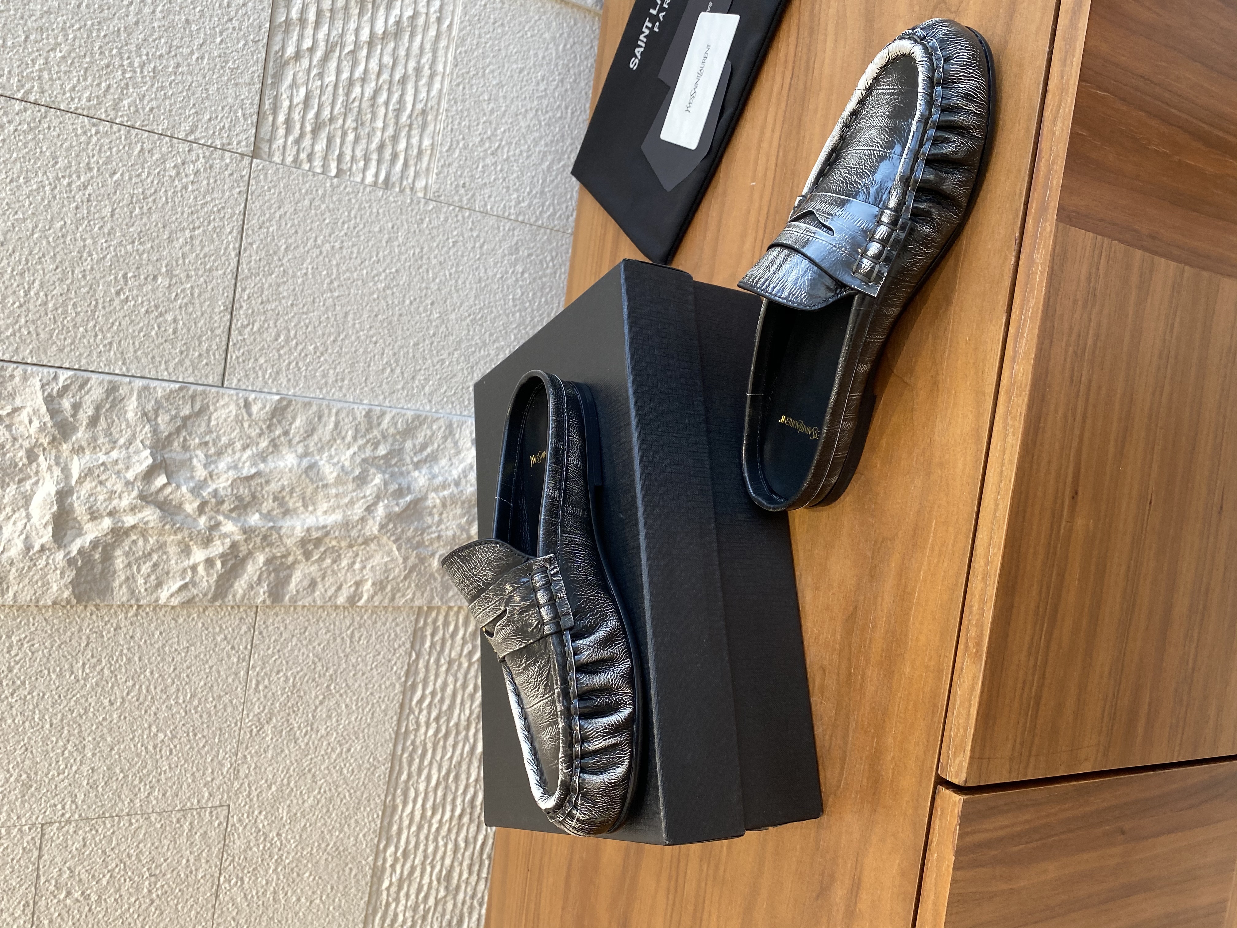 Saint Laurent Shoes Loafers Cowhide