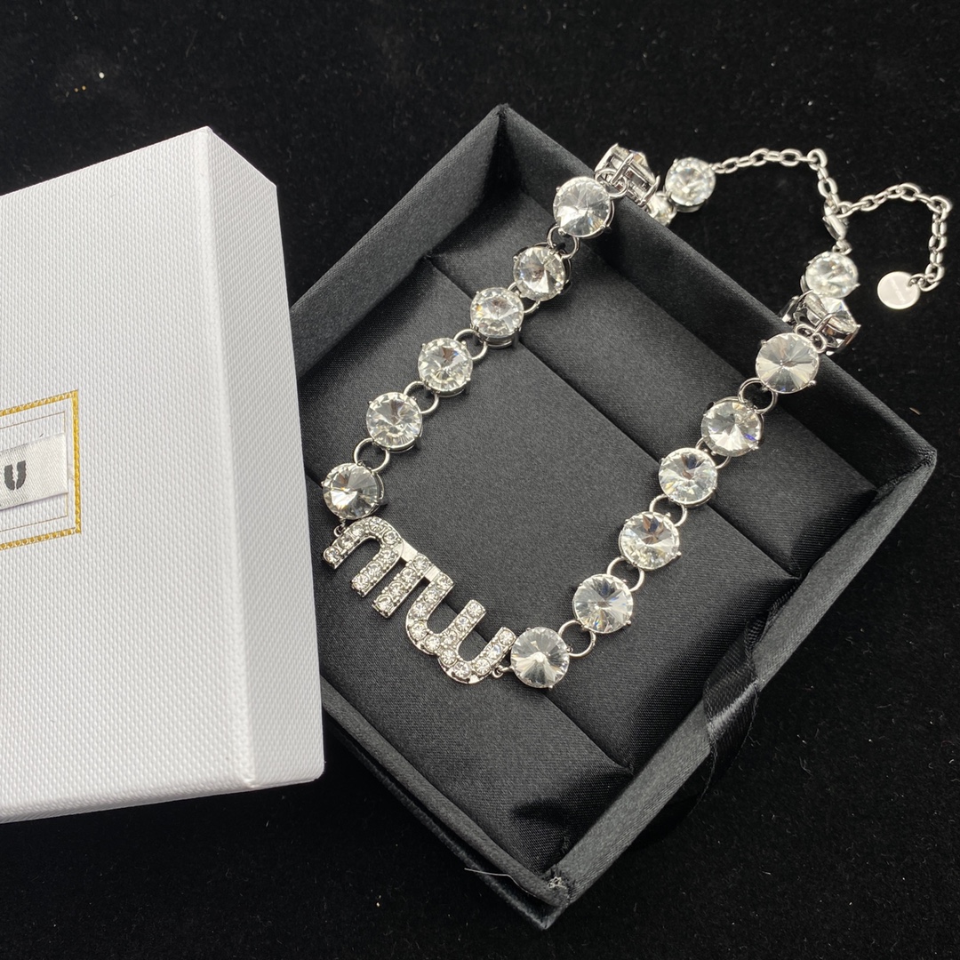 Miu Miu Jewelry Bracelets letter diamond bracelet
