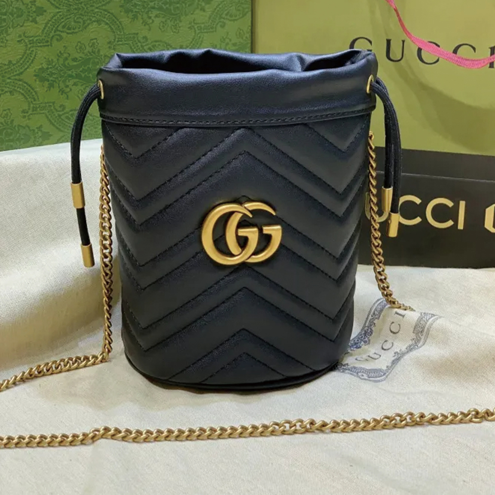 GG Marmont Mini Bucket bag 575163 LM051 19cm