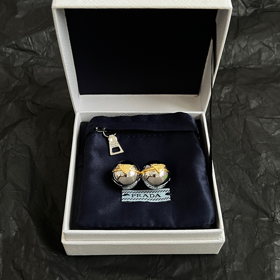 Prada Jewelry Earring Unique spherical design