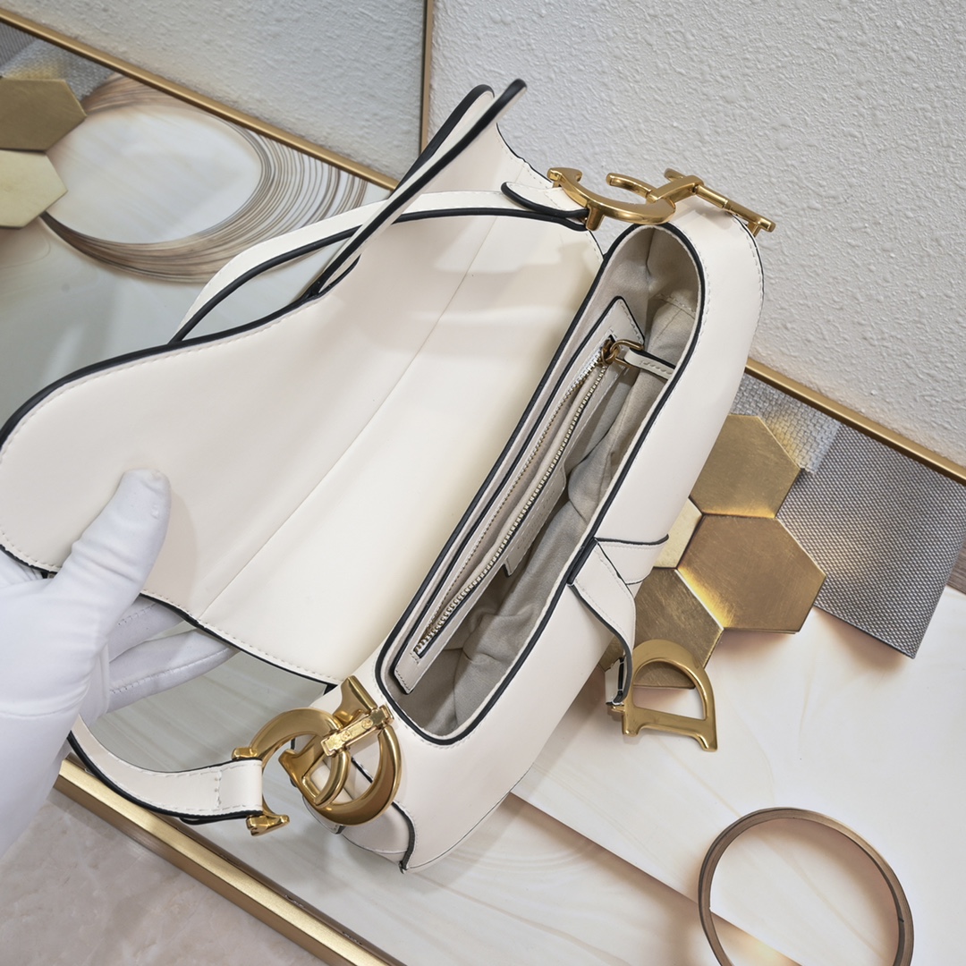 Saddle Bag White with weave strap 1033 XB012 25.5cm