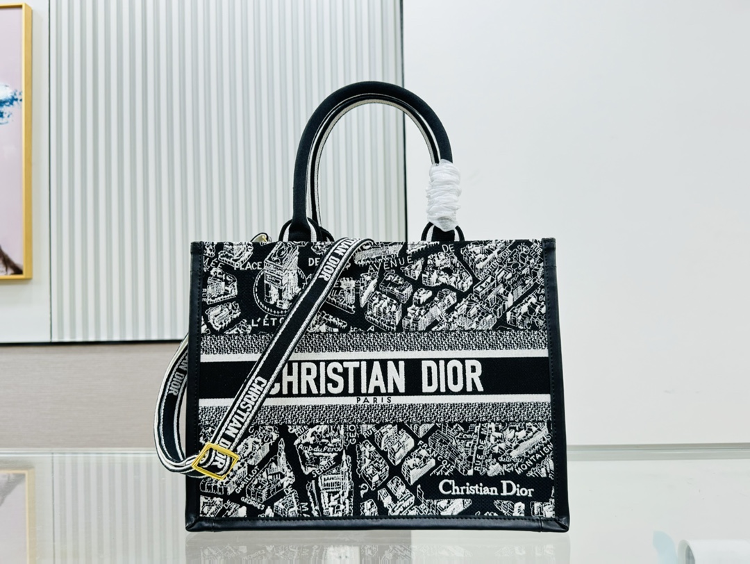 10A + top quality Dior Book Tote With Strap 8833 LM012042062 26-42cm