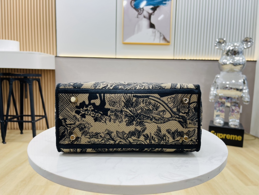 10A + top quality Dior Medium Lady D-Lite Bag 9920 DD003 24cm