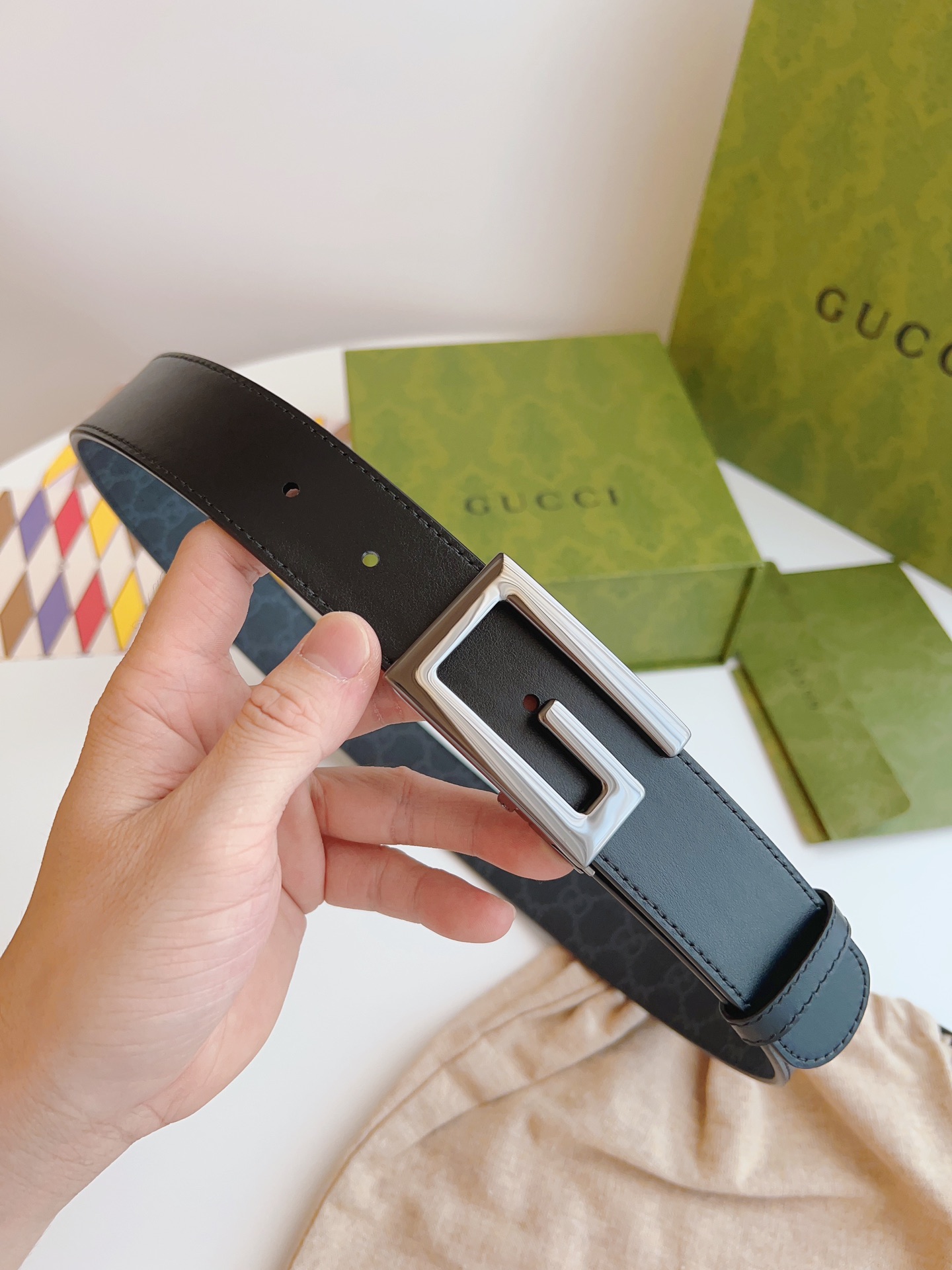 GUCCI Belt 015 22PJ071 3.5cm