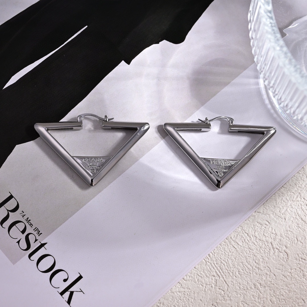 Prada Jewelry Earring Triangle Earrings