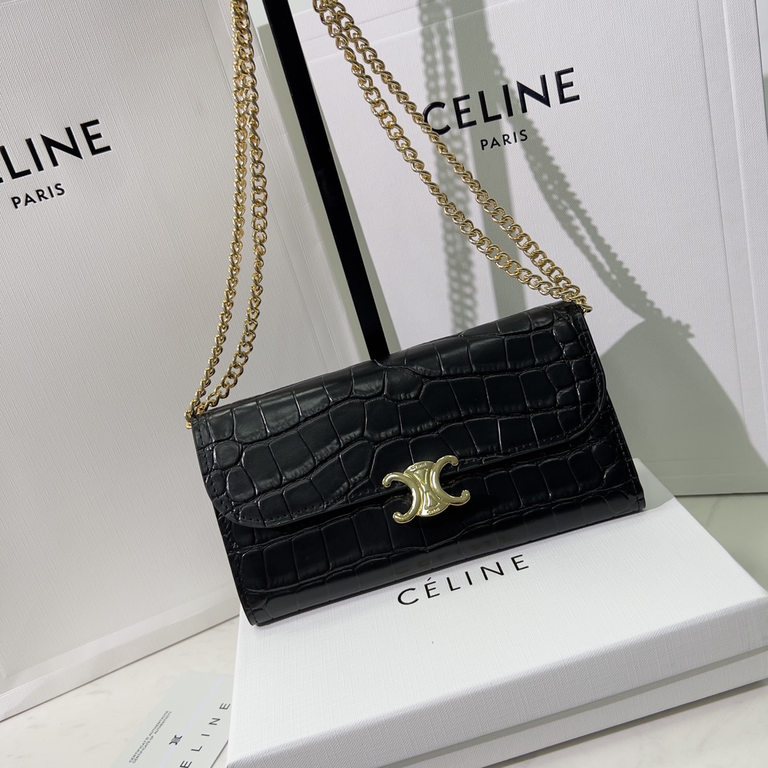 Celine CLAUDE Chain Bag 1960 LM59 19cm
