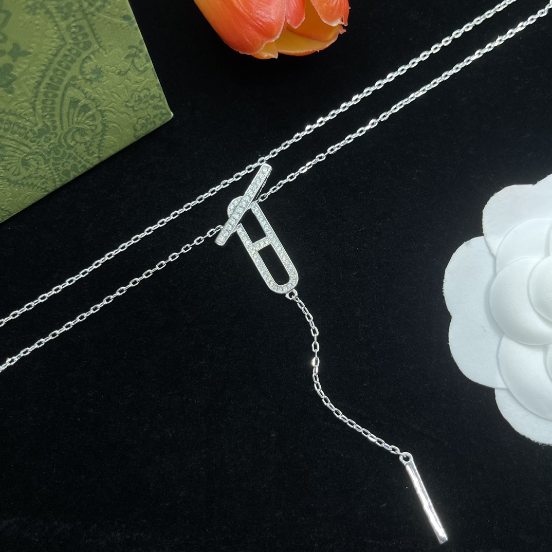 Hermes Jewelry Necklace Pig Nose Design