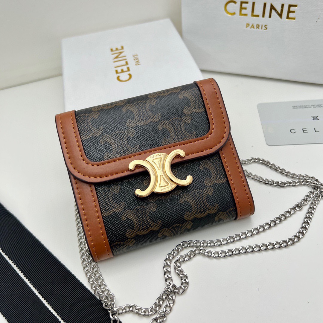 Celine TRIOMPHE Wallet 10999 LM57 11cm
