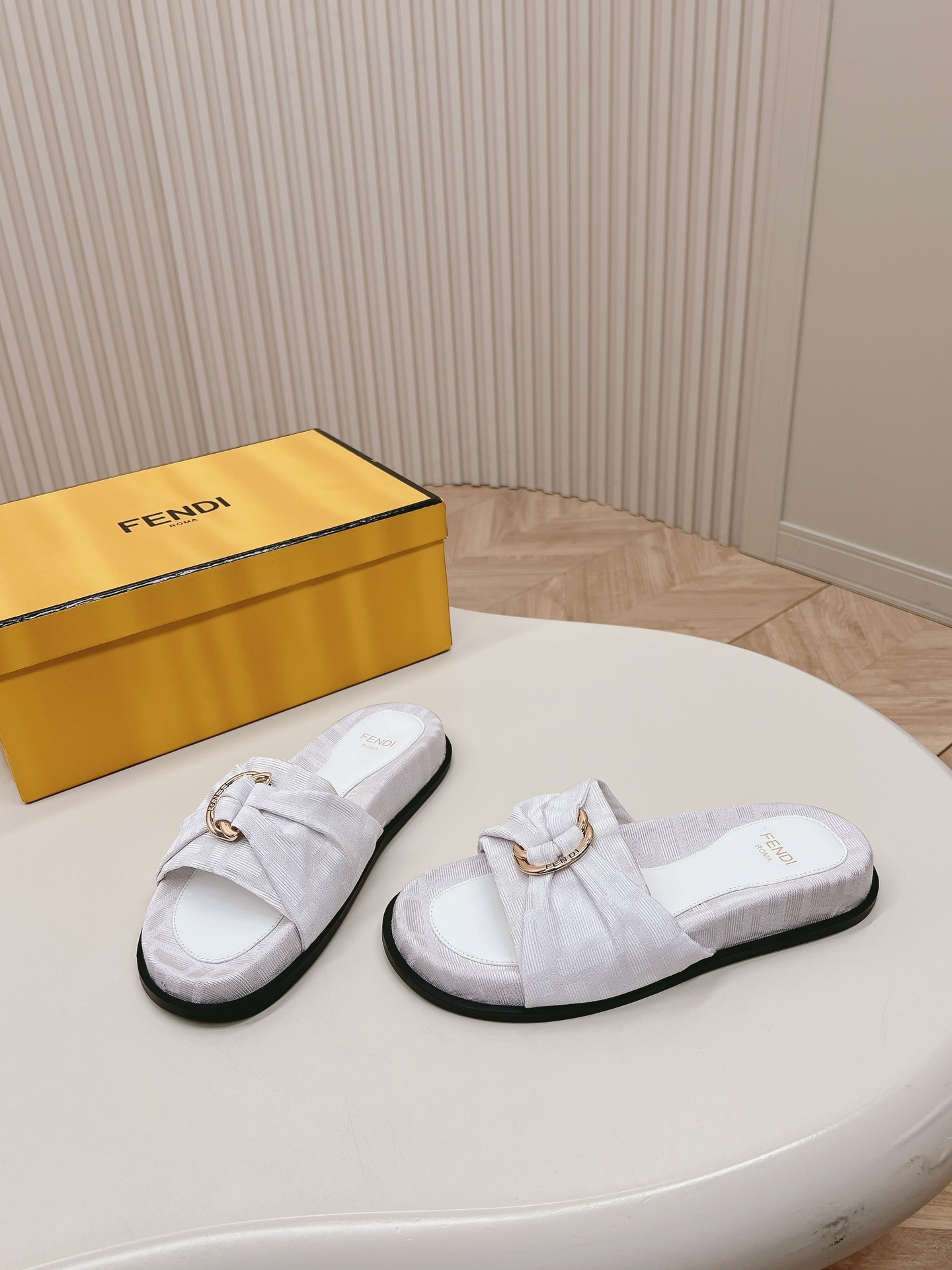 Fendi Shoes FF Monogram ladies' Slippers