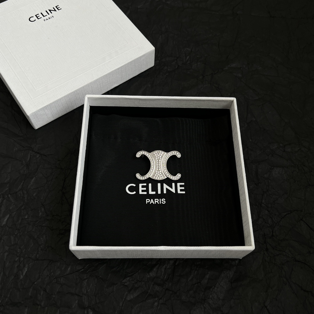 Celine Jewelry Brooches Arc de Triomphe Fine Drill