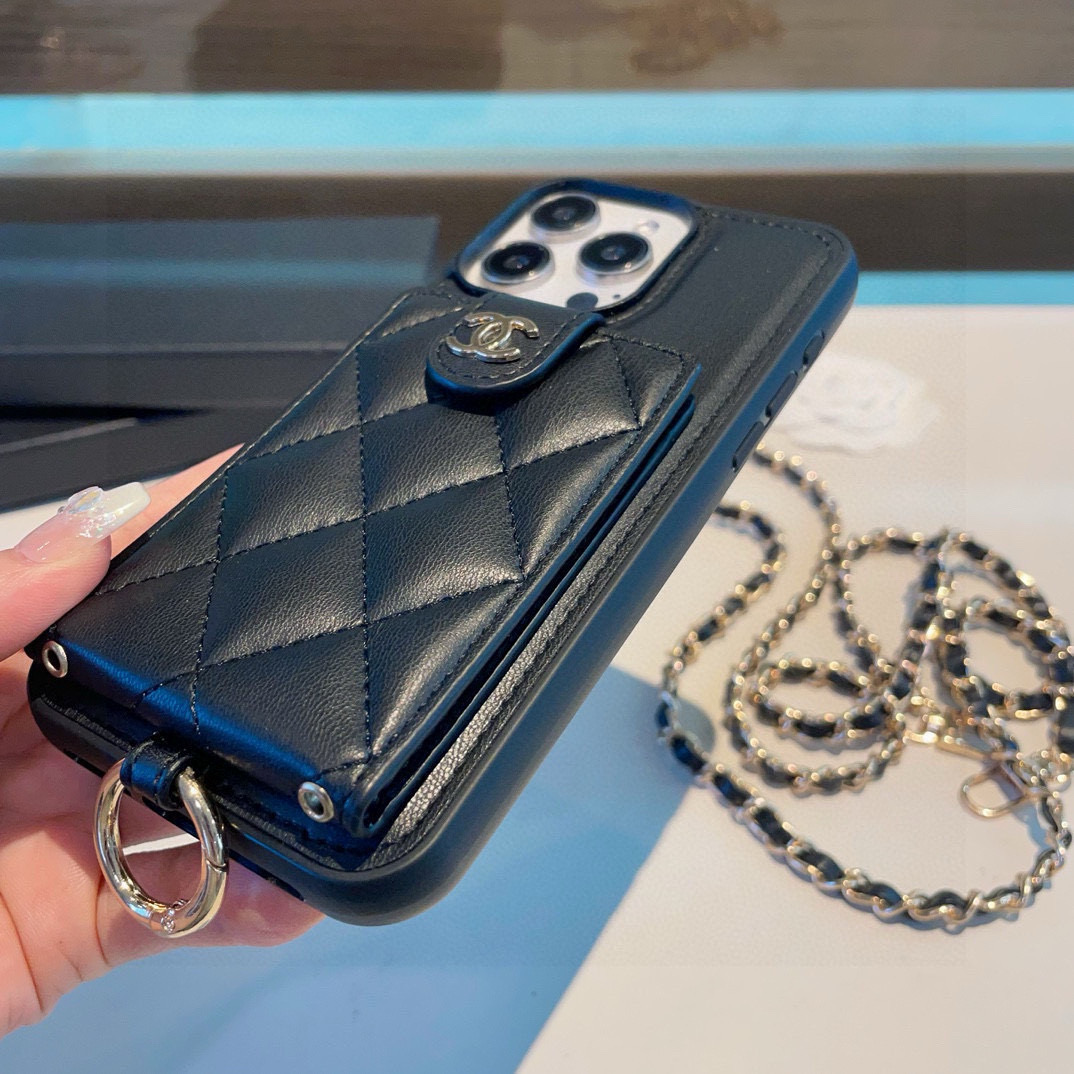 Chanel Phone Case Ring Buckle Crossbody Phone Case Accessories