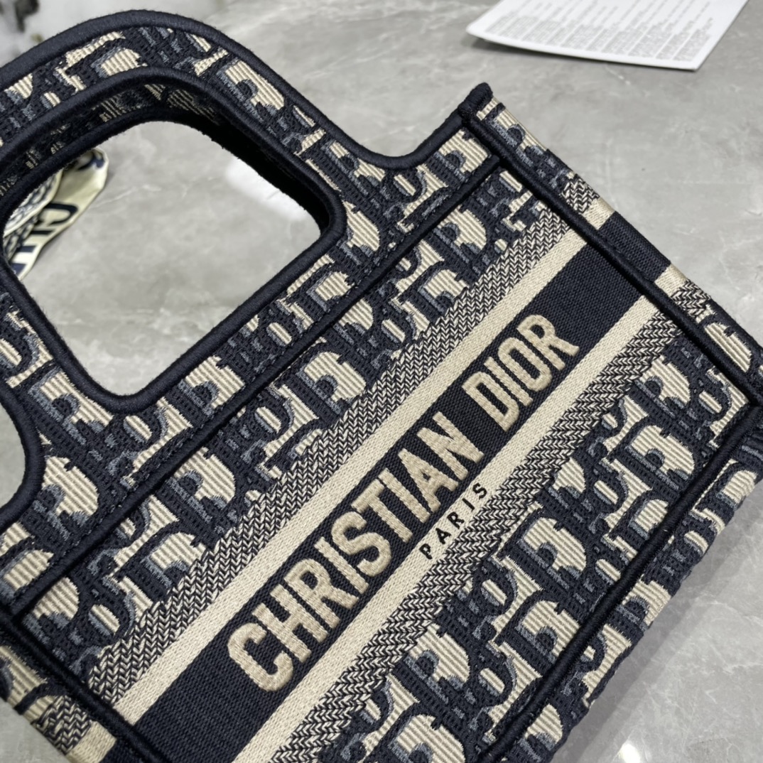 10A + top quality Mini Dior Book Tote 0175 XB041 23cm