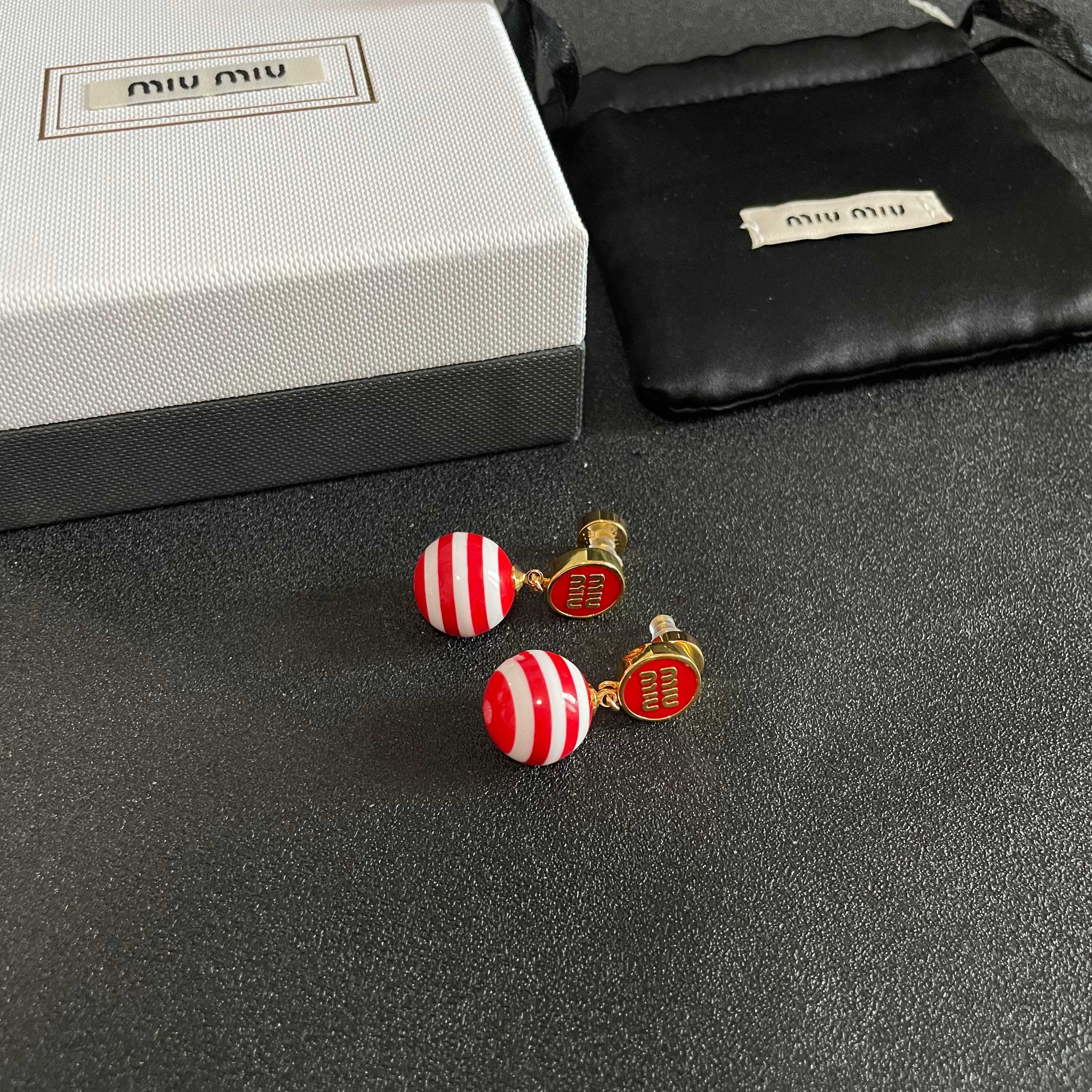 Miu Miu Jewelry Earring letter design earrings