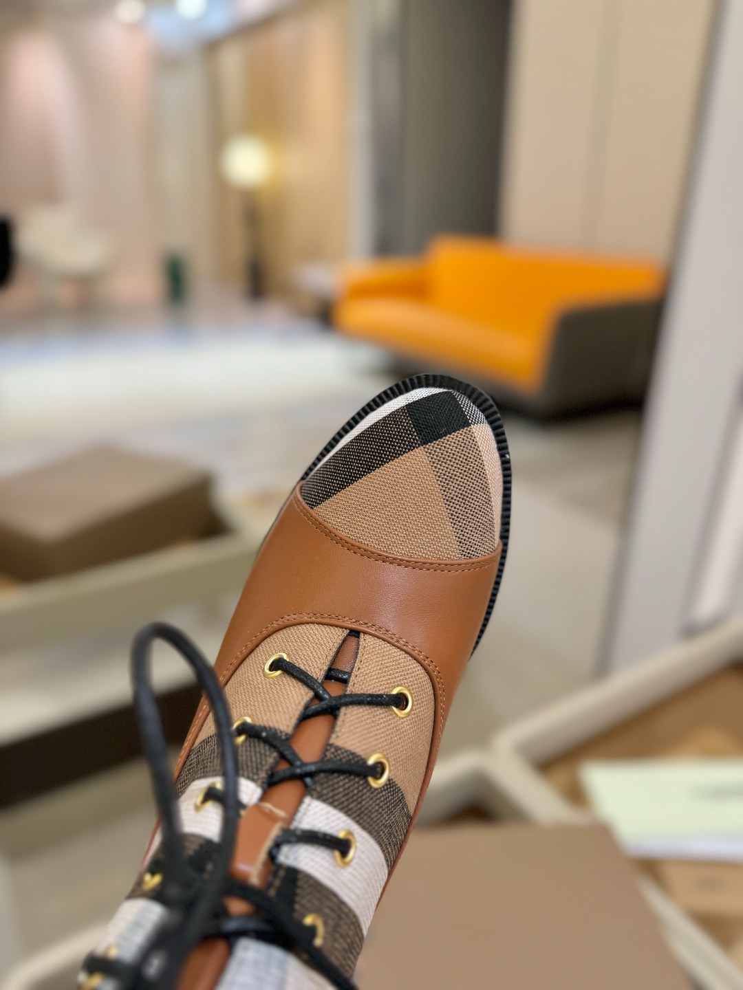 Burberry Shoes Boots Canvas 9.5 CM