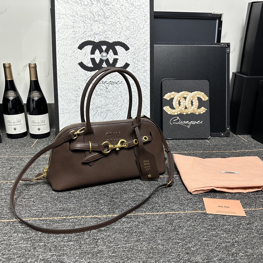 Miu Miu Aventure Handbag 5BB168 LM081 33cm