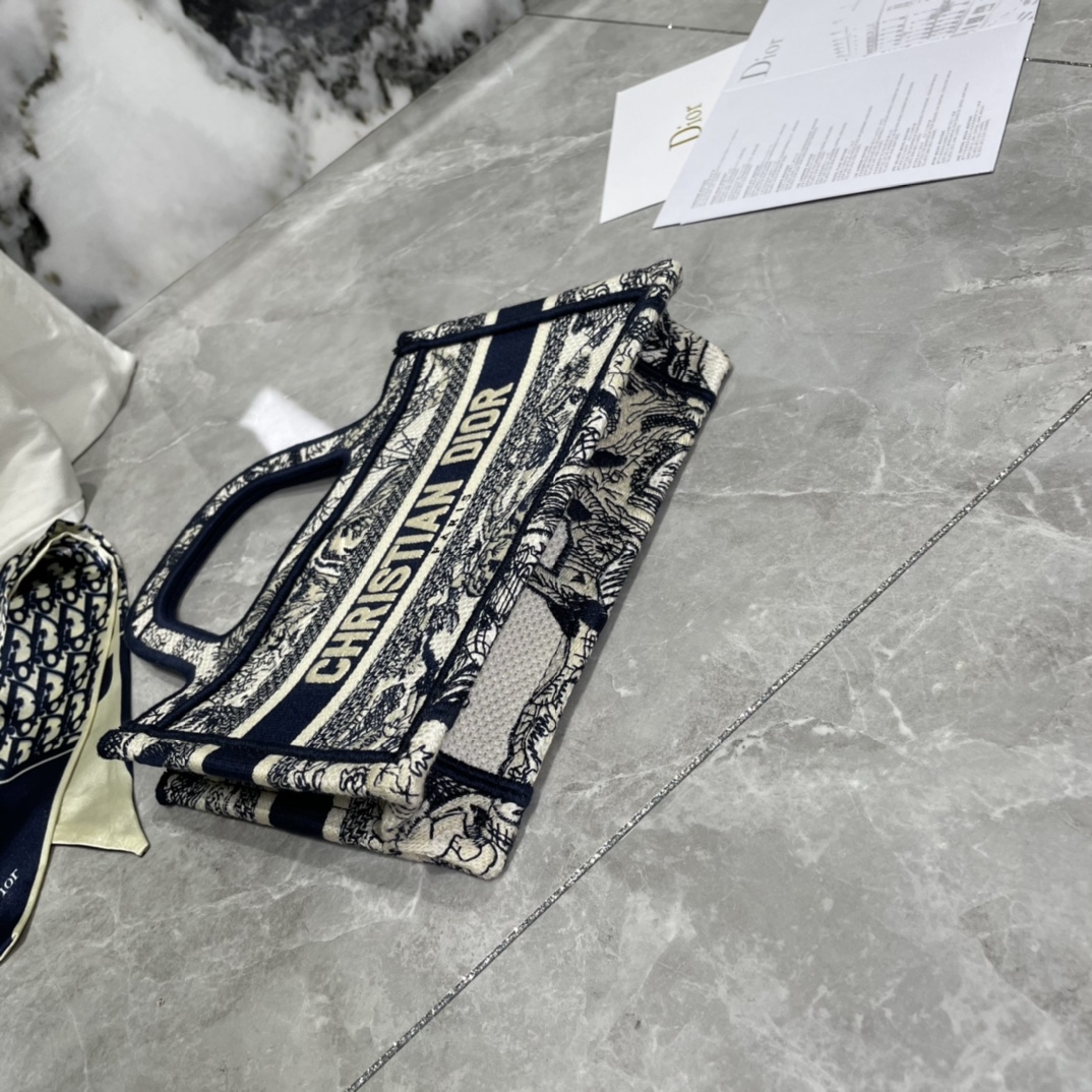 10A + top quality Mini Dior Book Tote 0175 XB041 23cm