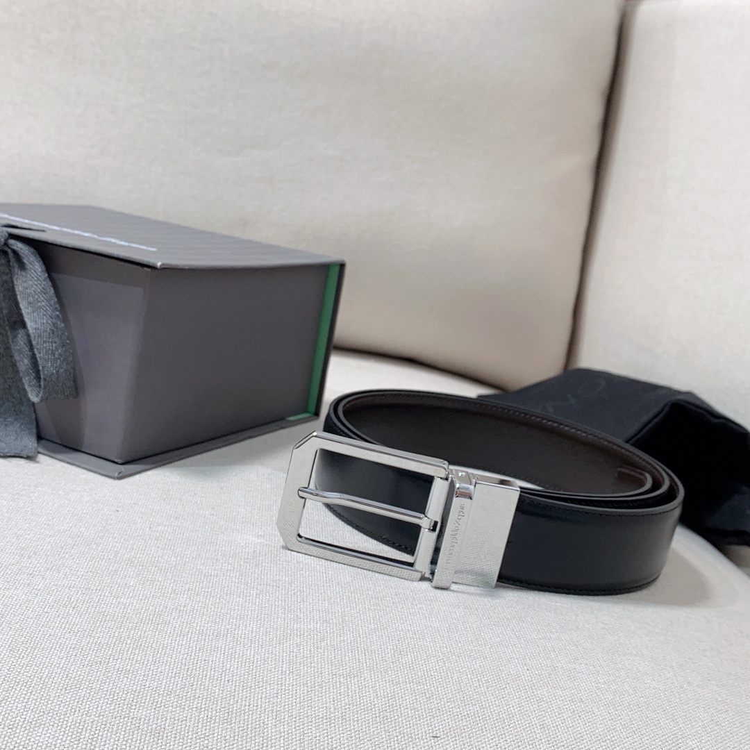 ZEGNA Belt 001 22PJ061 3.5cm