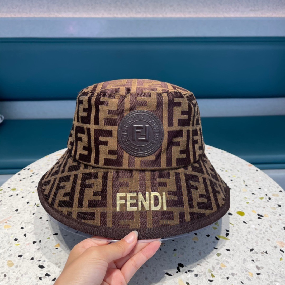 Fendi Hat Jacquard Bucket Hat 57cm Accessories