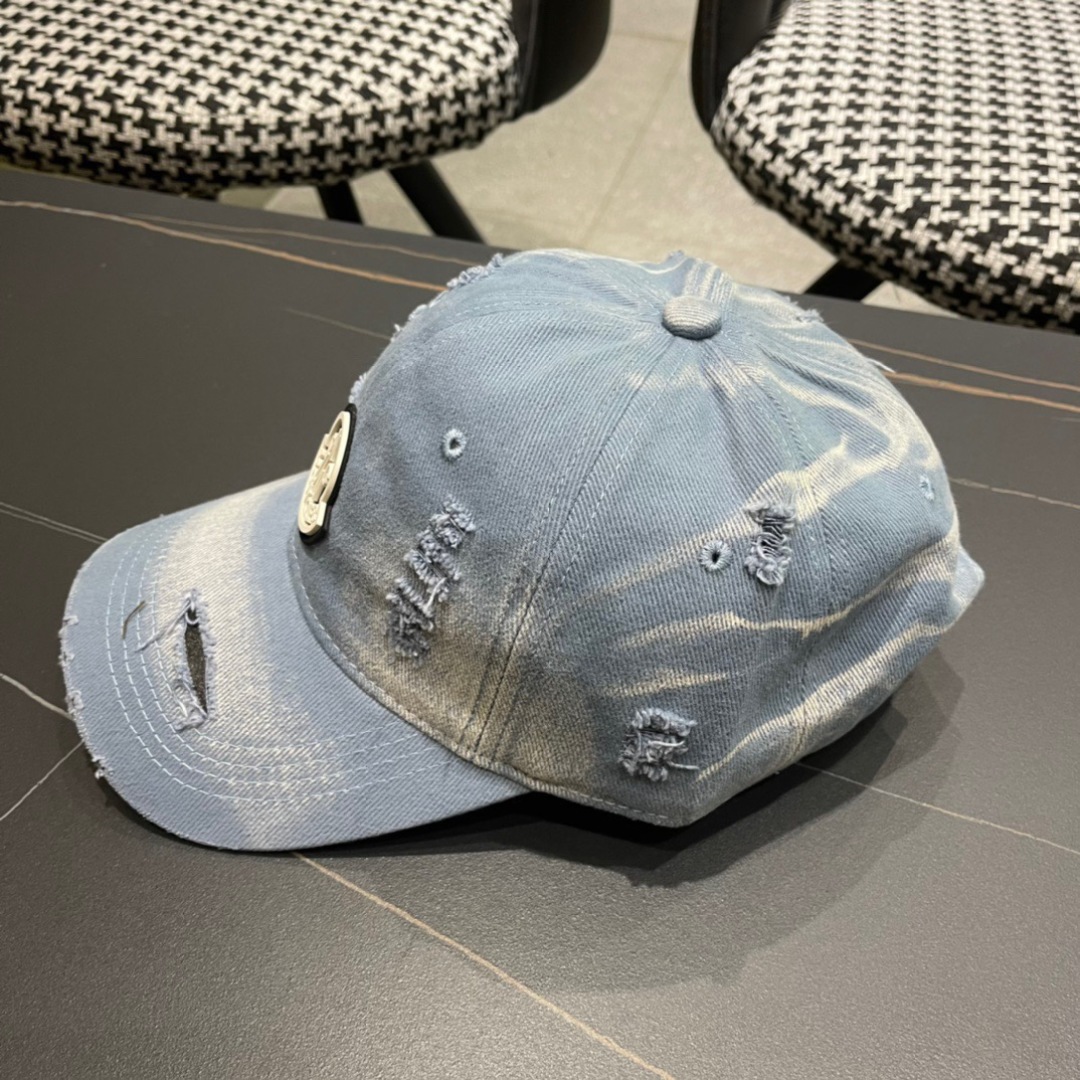 Moncler Hat Ripped Baseball Cap Accessories