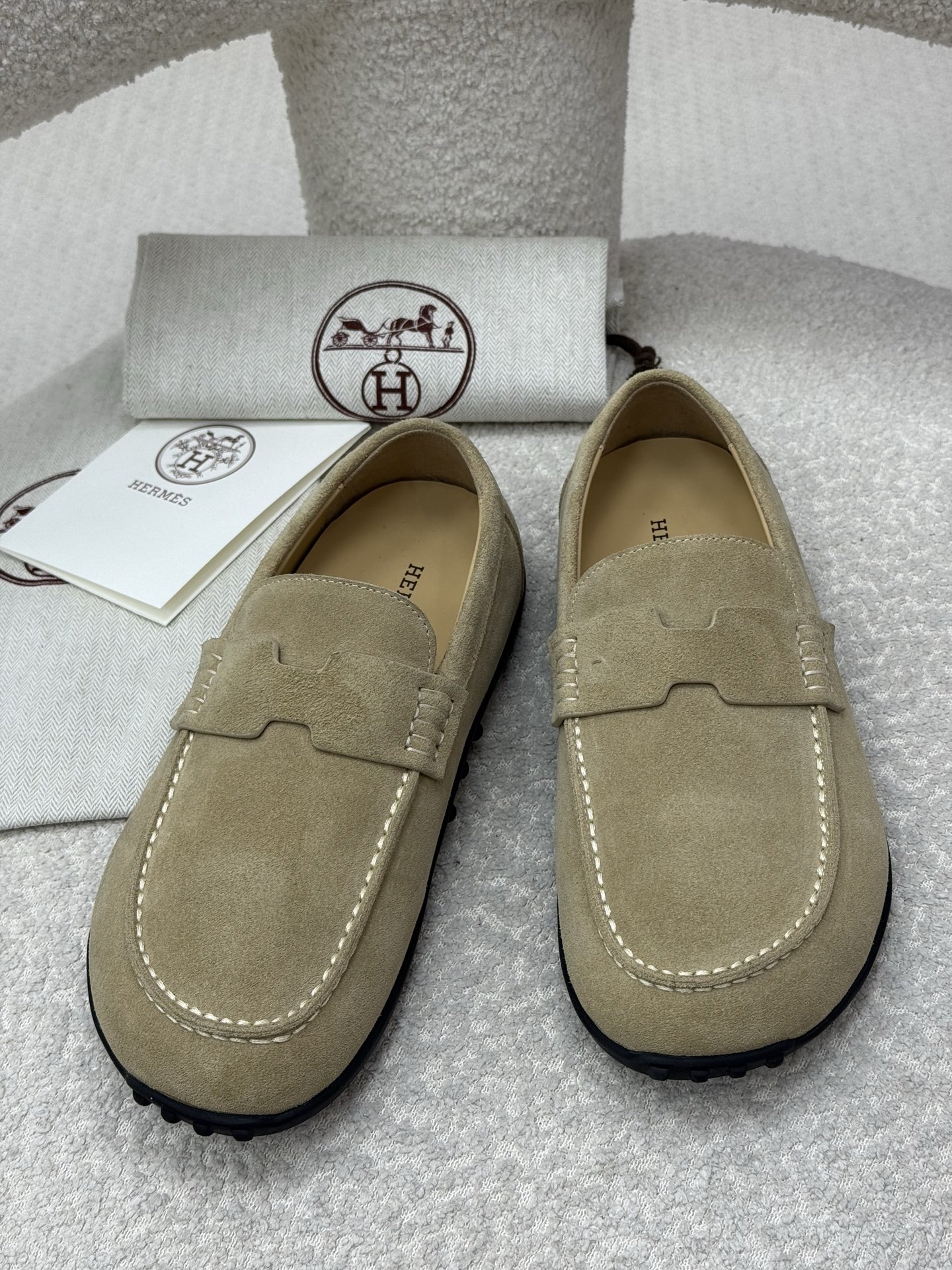 Hermes Shoes Loafers Cowhide