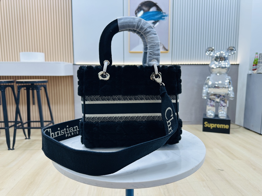 10A + top quality Dior Medium Lady D-Lite Bag 9920 DD003 24cm