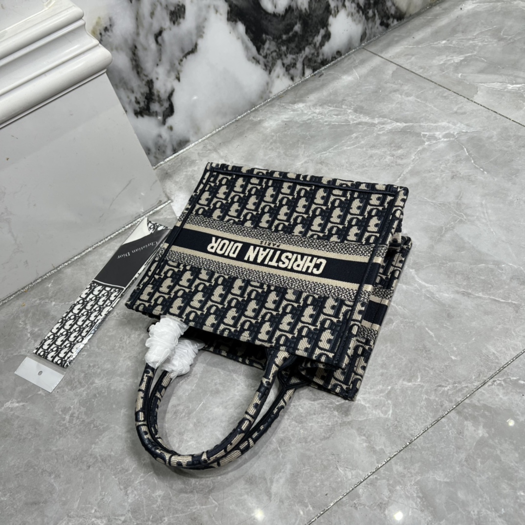 10A + top quality Small Dior Book Tote 0175 XB012 26cm