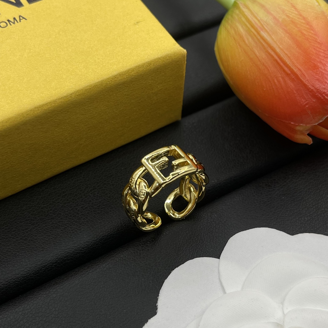 Fendi Jewelry Rings Thick Open Ring
